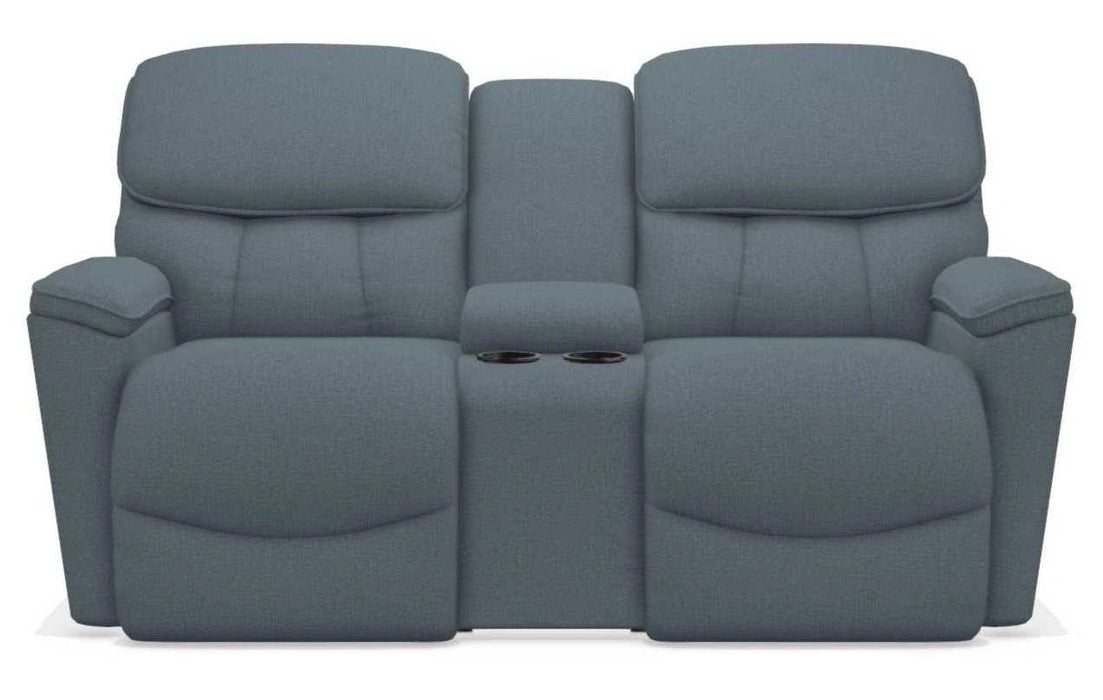 La-Z-Boy Kipling Denim Power Reclining Loveseat With Headrest and Console