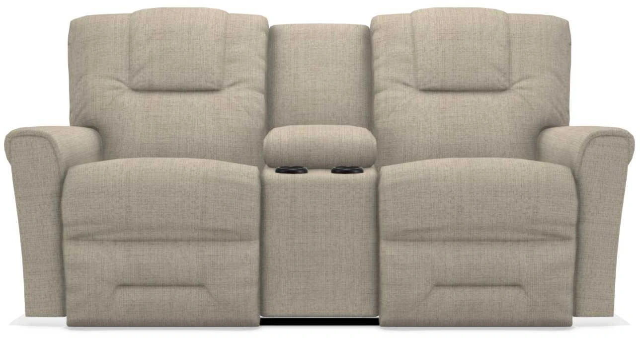 La-Z-Boy Easton Fawn Power Reclining Loveseat with Headrest And Console