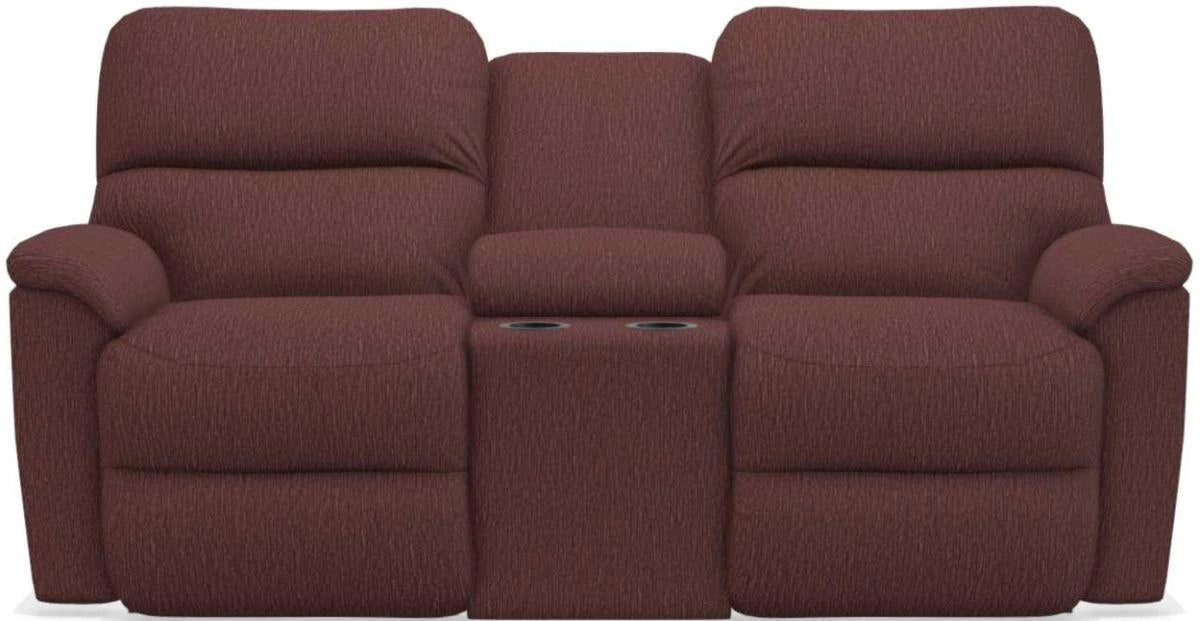 La-Z-Boy Brooks Burgundy Power Reclining Loveseat With Headrest & Console