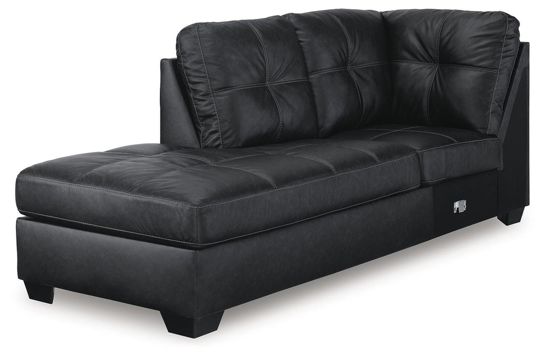 Barlin Mills Sectional with Chaise - Aumand's Furniture (North Walpole, NH) 