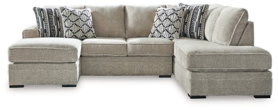 Calnita Sectional with Chaise - Aumand's Furniture (North Walpole, NH) 
