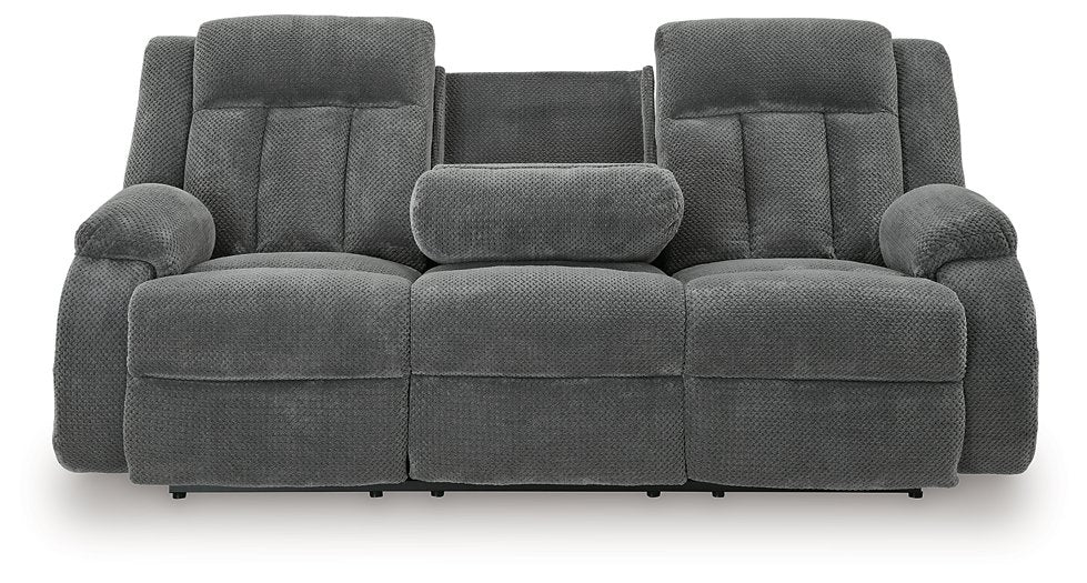 Observation Power Reclining Sofa with Drop Down Table - Aumand's Furniture (North Walpole, NH) 