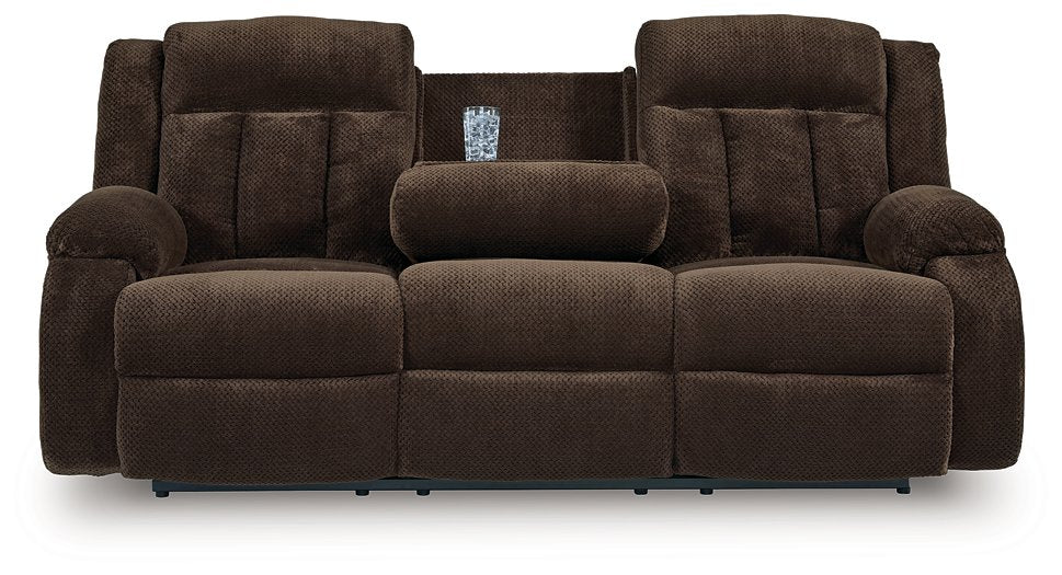 Observation Power Reclining Sofa with Drop Down Table - Aumand's Furniture (North Walpole, NH) 