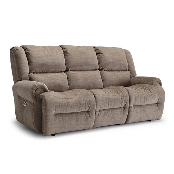 GENET COLLECTION LEATHER RECLINING SOFA W/ FOLD DOWN TABLE- S960CA4