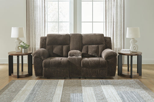 Frohn Reclining Loveseat with Console - Aumand's Furniture (North Walpole, NH) 