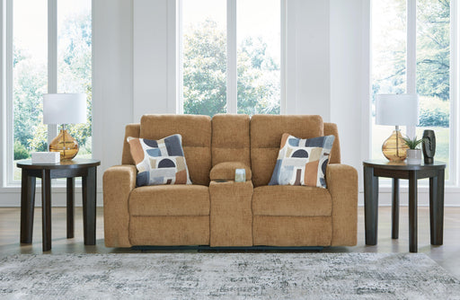 Kanlow Reclining Loveseat with Console - Aumand's Furniture (North Walpole, NH) 