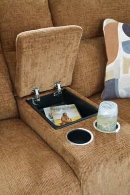 Kanlow Reclining Loveseat with Console - Aumand's Furniture (North Walpole, NH) 