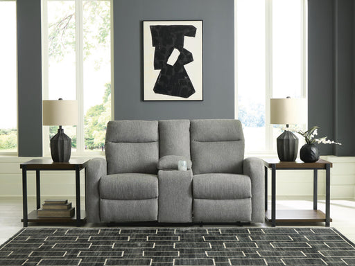 Gauntlet Reclining Loveseat with Console - Aumand's Furniture (North Walpole, NH) 