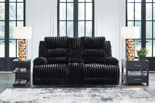 Rhine Falls Reclining Loveseat with Console - Aumand's Furniture (North Walpole, NH) 