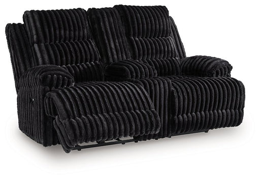 Rhine Falls Reclining Loveseat with Console - Aumand's Furniture (North Walpole, NH) 