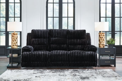 Rhine Falls Power Reclining Sofa with Drop Down Table - Aumand's Furniture (North Walpole, NH) 