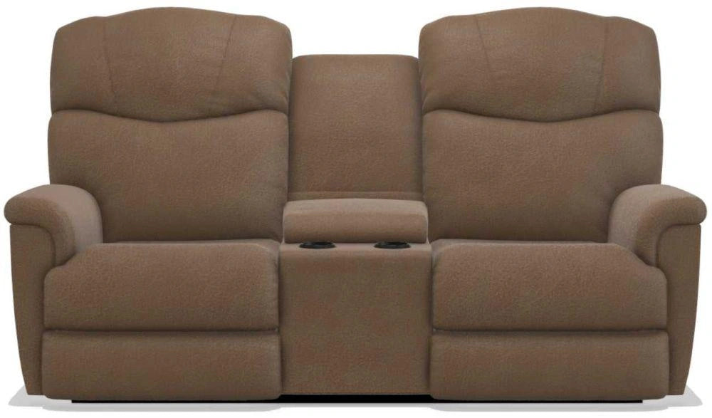 La-Z-Boy Lancer Power La-Z Time Chocolate Full Reclining Loveseat with Console