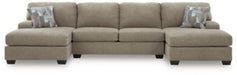 Newellen Sectional with Double Chaise - Aumand's Furniture (North Walpole, NH) 