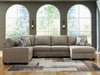Newellen Sleeper Sectional with Chaise - Aumand's Furniture (North Walpole, NH) 