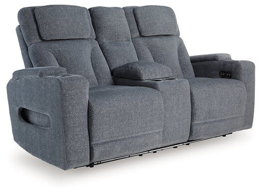 Studio Cave Power Reclining Loveseat with Console - Aumand's Furniture (North Walpole, NH) 