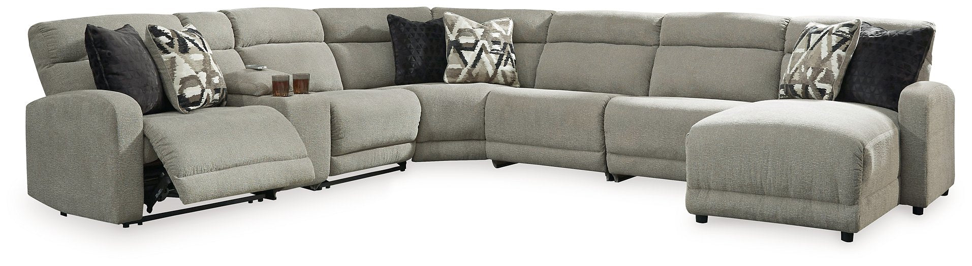 Colleyville Power Reclining Sectional with Chaise - Aumand's Furniture (North Walpole, NH) 