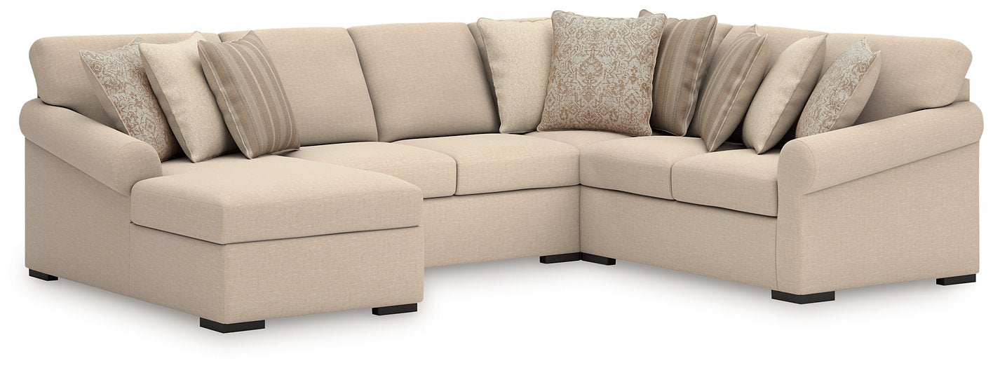 LadyMae Sectional with Chaise - Aumand's Furniture (North Walpole, NH) 