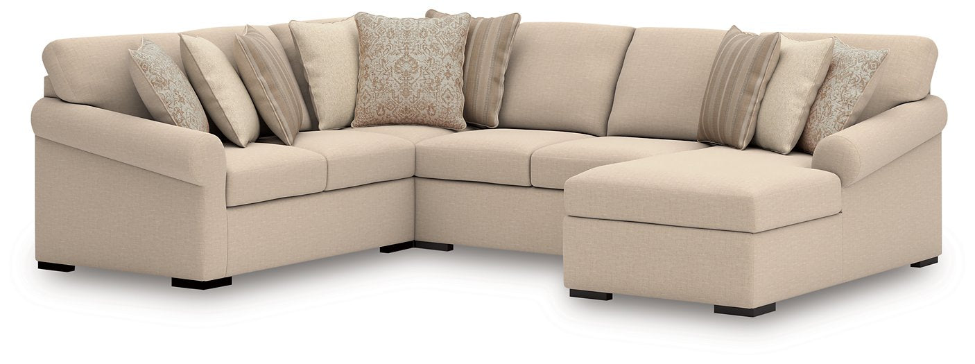 LadyMae Sectional with Chaise - Aumand's Furniture (North Walpole, NH) 