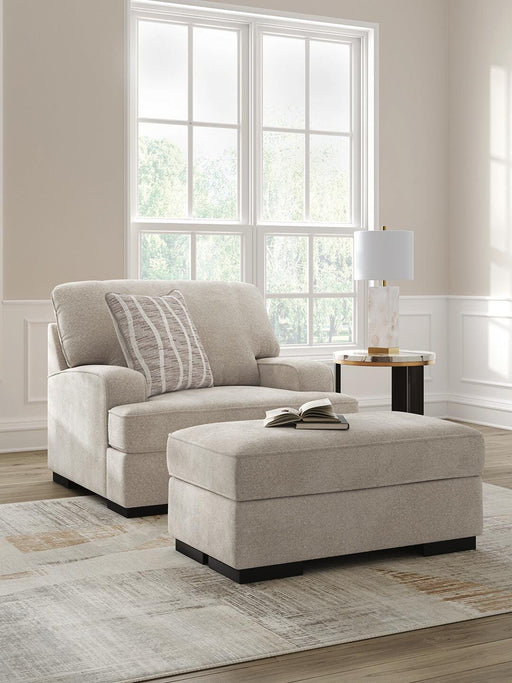 High Profile Chair & Ottoman Living Room Set - Aumand's Furniture (North Walpole, NH) 