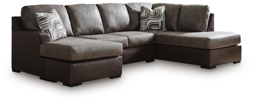 Castille Way Sleeper Sectional with Chaise - Aumand's Furniture (North Walpole, NH) 