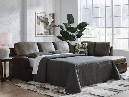 Castille Way Sleeper Sectional with Chaise - Aumand's Furniture (North Walpole, NH) 