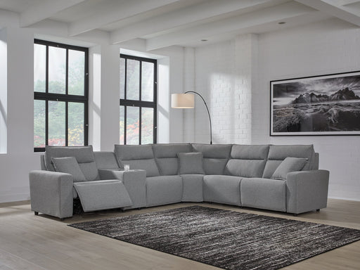 Modmax Reclining Sectional with Console - Aumand's Furniture (North Walpole, NH) 