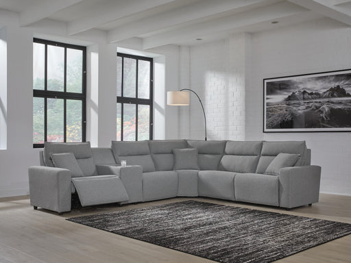 Modmax Reclining Sectional with Console - Aumand's Furniture (North Walpole, NH) 