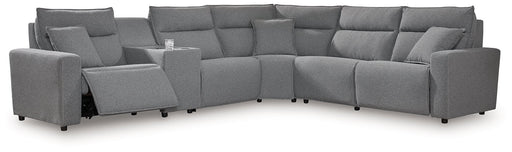 Modmax Reclining Sectional with Console - Aumand's Furniture (North Walpole, NH) 