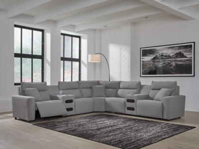 Modmax II Power Reclining Sectional with Audio Consoles - Aumand's Furniture (North Walpole, NH) 