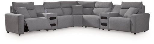 Modmax II Power Reclining Sectional with Audio Consoles - Aumand's Furniture (North Walpole, NH) 