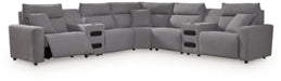 Modmax II Power Reclining Sectional with Audio Consoles - Aumand's Furniture (North Walpole, NH) 