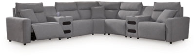 Modmax II Power Reclining Sectional with Audio Consoles - Aumand's Furniture (North Walpole, NH) 