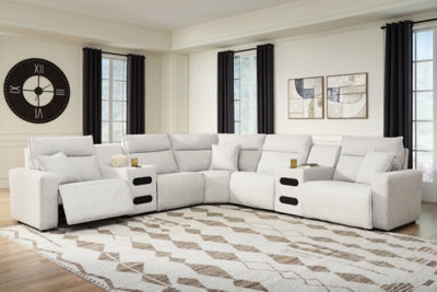 Modmax II Power Reclining Sectional with Audio Consoles - Aumand's Furniture (North Walpole, NH) 