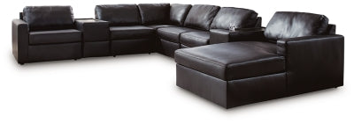 Modmax II Sectional with Chaise and Storage Consoles - Aumand's Furniture (North Walpole, NH) 