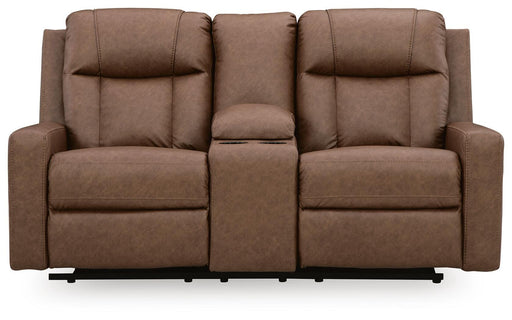 Mackmenville Reclining Loveseat with Console - Aumand's Furniture (North Walpole, NH) 