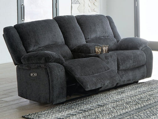 Draycoll Power Reclining Loveseat with Console - Aumand's Furniture (North Walpole, NH) 