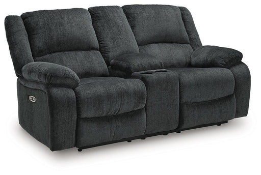 Draycoll Power Reclining Loveseat with Console - Aumand's Furniture (North Walpole, NH) 
