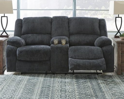 Draycoll Reclining Loveseat with Console - Aumand's Furniture (North Walpole, NH) 