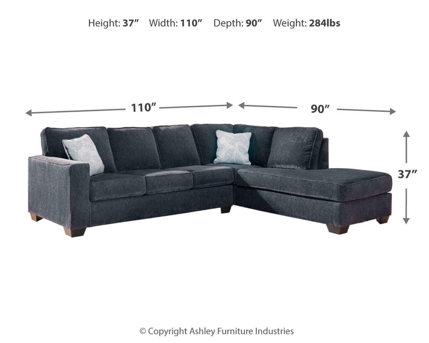Altari Sleeper Sectional with Chaise - Aumand's Furniture (North Walpole, NH) 
