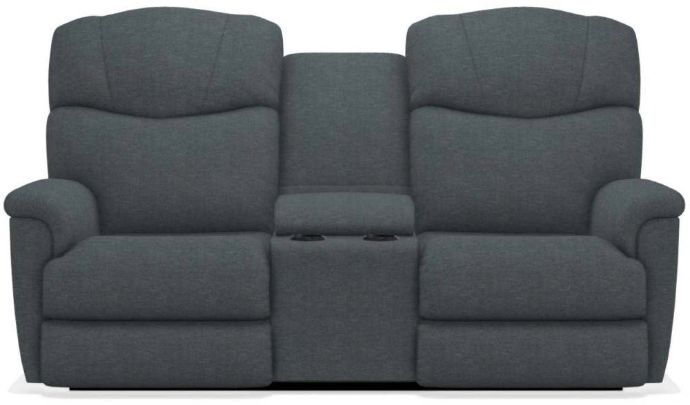 La-Z-Boy Lancer Power La-Z Time Navy Full Reclining Loveseat with Console