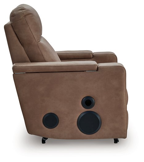 Lorrenton Power Glider Recliner with Audio System - Aumand's Furniture (North Walpole, NH) 