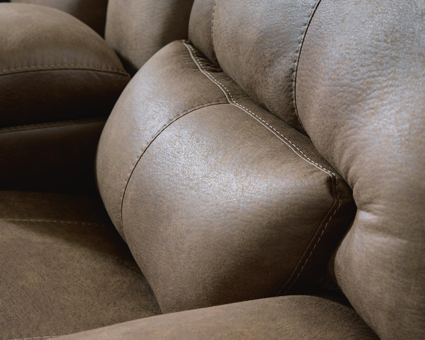 Beckley Place Power Reclining Loveseat with Console - Aumand's Furniture (North Walpole, NH) 