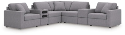 Modmax Balanced Sectional with Audio and Storage Consoles - Aumand's Furniture (North Walpole, NH) 