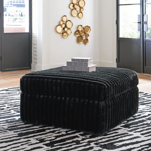 Midnight-Madness Oversized Accent Ottoman - Aumand's Furniture (North Walpole, NH) 