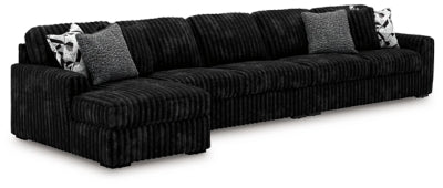 Midnight-Madness Sectional with Chaise - Aumand's Furniture (North Walpole, NH) 