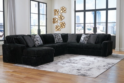 Midnight-Madness Sectional with Chaise - Aumand's Furniture (North Walpole, NH) 