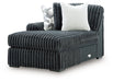 Midnight-Madness Double Chaise 3-Piece Sectional - Aumand's Furniture (North Walpole, NH) 
