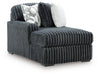 Midnight-Madness Double Chaise 3-Piece Sectional - Aumand's Furniture (North Walpole, NH) 