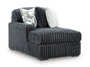 Midnight-Madness Double Chaise 3-Piece Sectional - Aumand's Furniture (North Walpole, NH) 