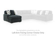 Midnight-Madness Double Chaise 3-Piece Sectional - Aumand's Furniture (North Walpole, NH) 